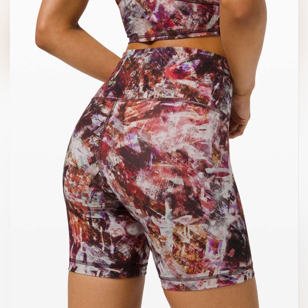 Lululemon HR Wunder Train 6" Shorts Urbantricity Multi UBYM Size 4